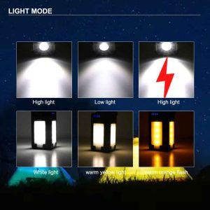 Portable 3-Leaf Side Lamp